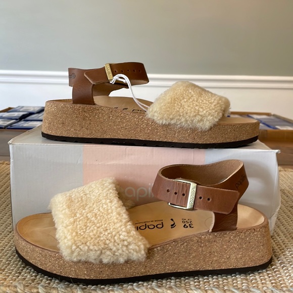 Papillio Shoes - Birkenstock Papillio Glenda Teddy Eggshell Asst asa